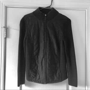 Croft & Barrow Black Zip Up